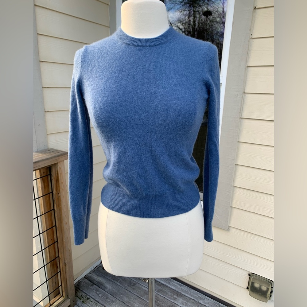 Naadam 100% Cashmere Crewneck Blue XXS